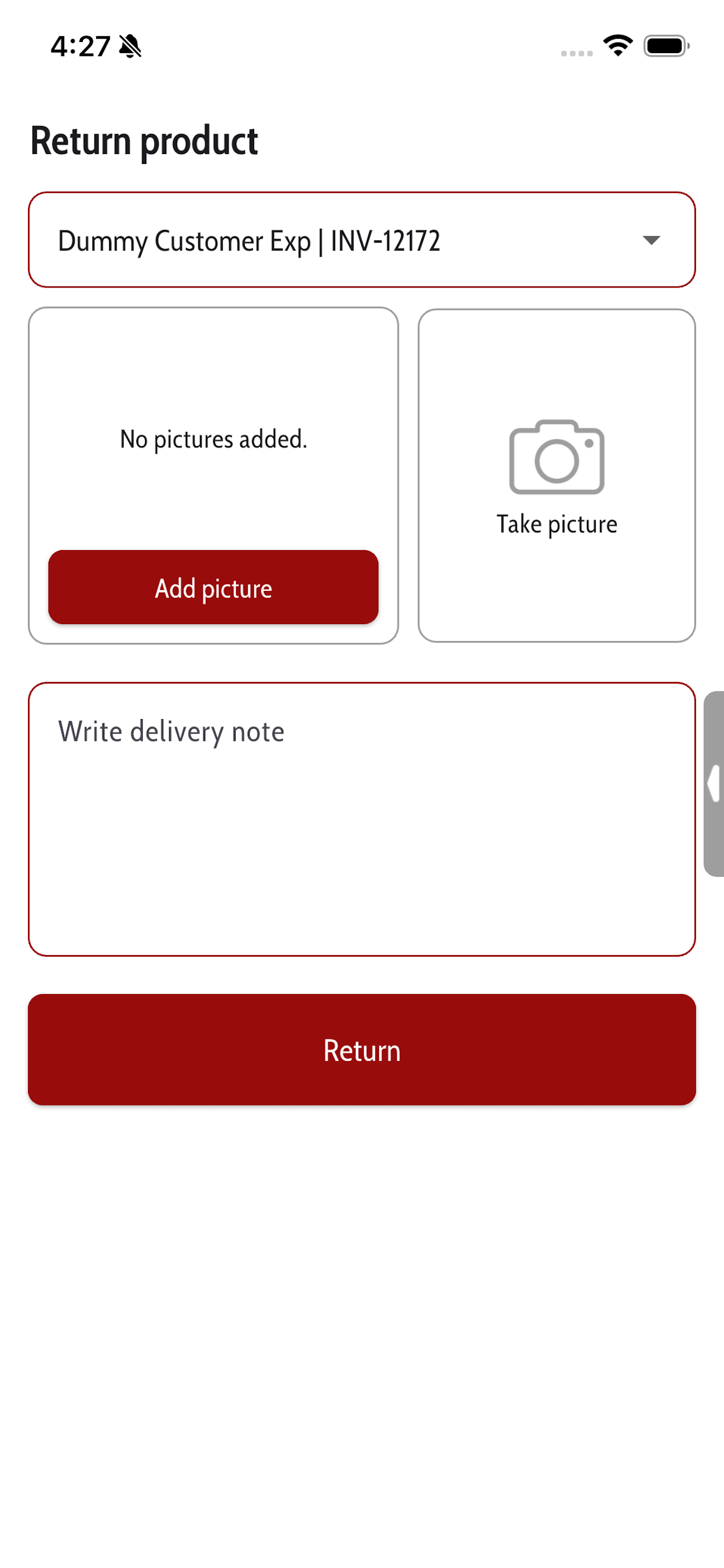 Return Product